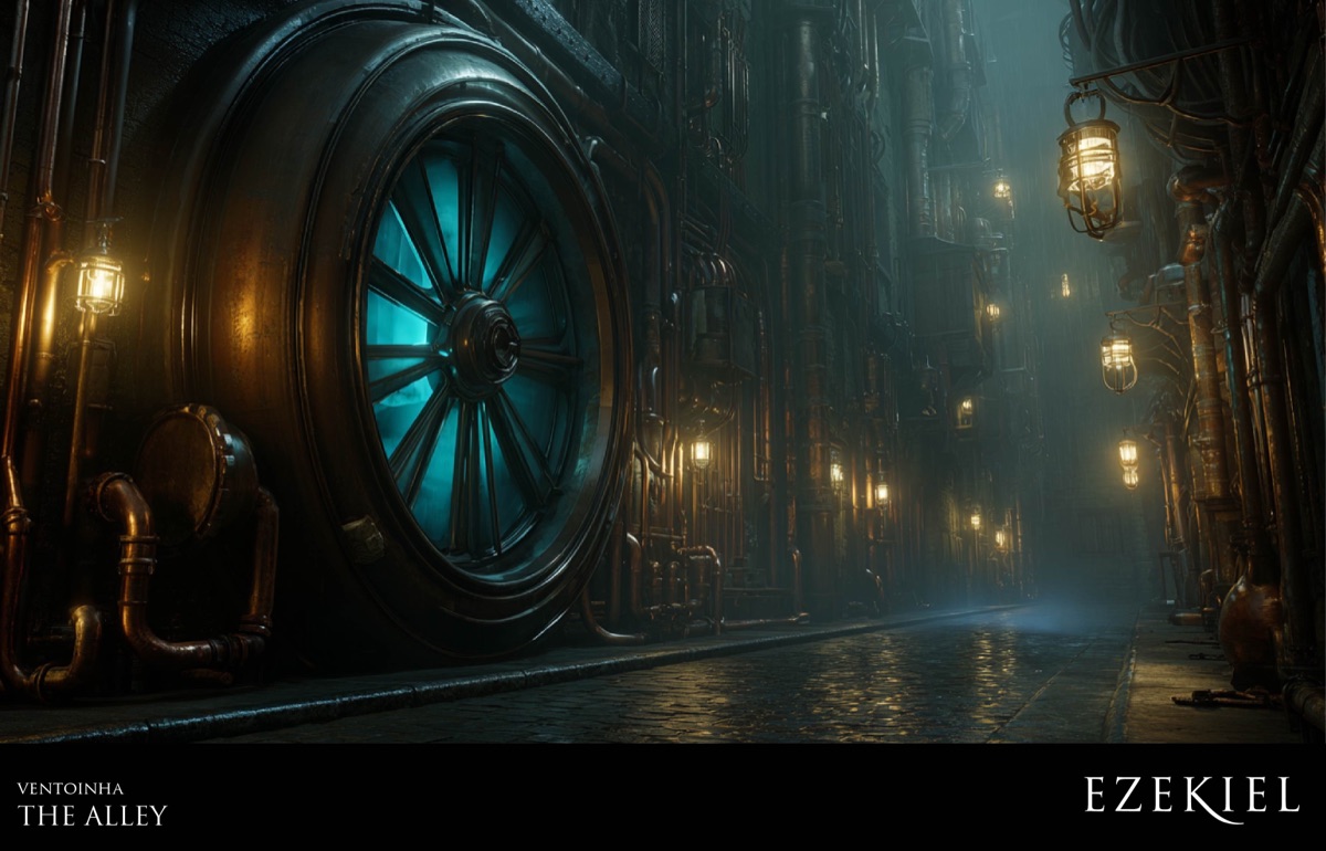 Ezekiel concept art - Underground passage environment