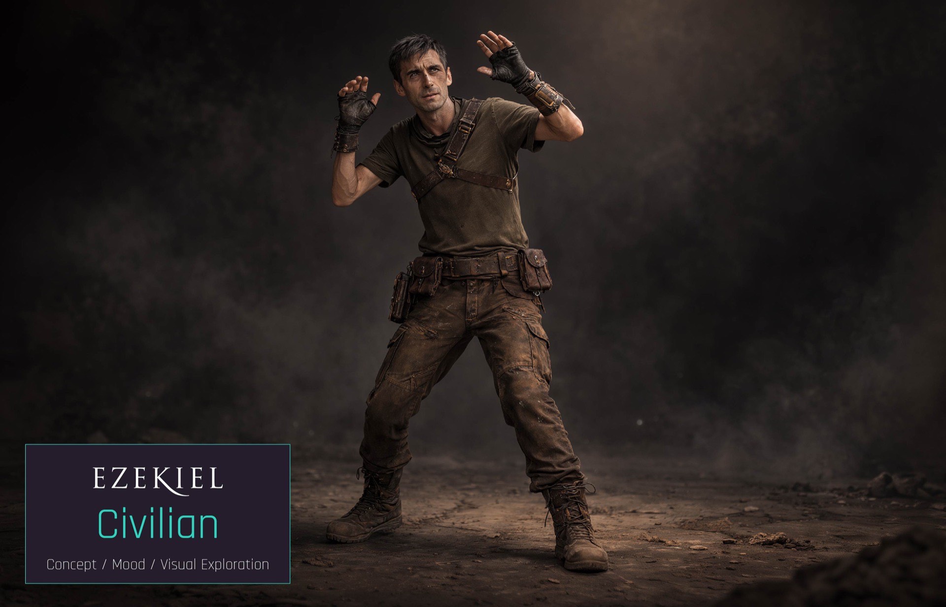 Ezekiel concept art - Civilian character design