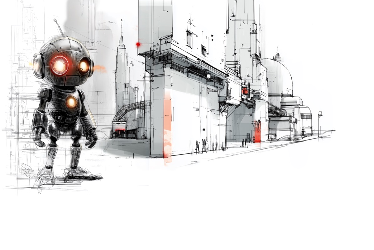 Ezekiel concept art - Automaton character design